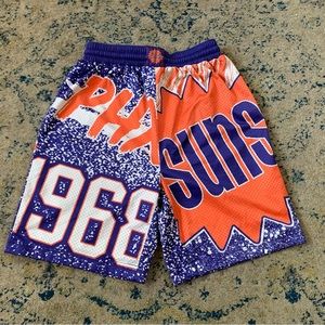 Phoenix Suns Shorts Mitchell & Ness Brand Size:14-16 Youth Large NBA Basketball
